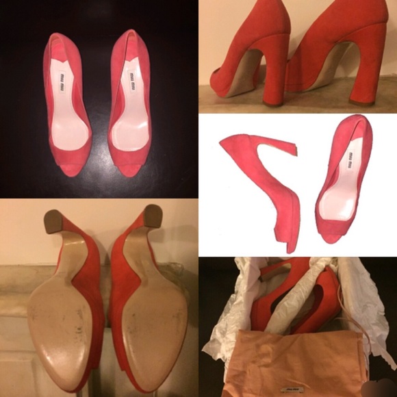 Miu Miu's Camoscio Suede Pumps - Picture 8 of 10